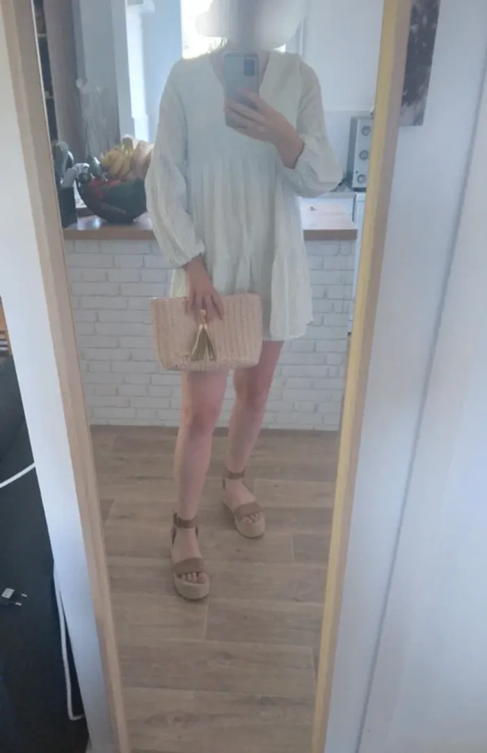 🦩Sac en osier rose Flora&Co neuf🦩 - photo numéro 3