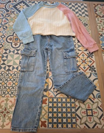 Jean + haut manches longues 