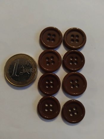 🪡 Lot de 8 boutons rond - Couture, scrapbooking