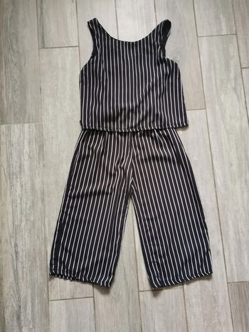 Combinaison noir et blanc à rayures 10 ans Creeks