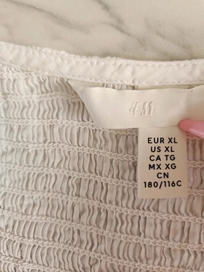 H&M top blanc taille XL - photo numéro 5