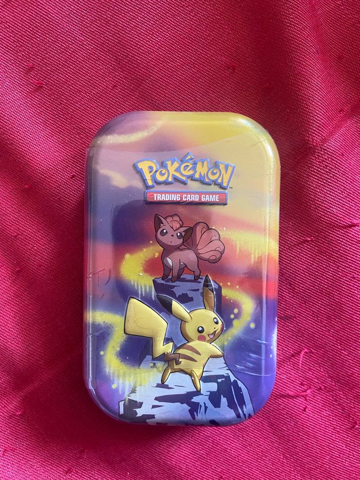 Mini tin Pokemon pouvojr de kanto pikachu et Goupix Fr scellé