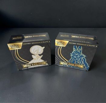 Lot 2 ETB Pokémon Méga-Évolution Lucario Gardevoir – Neufs scellés