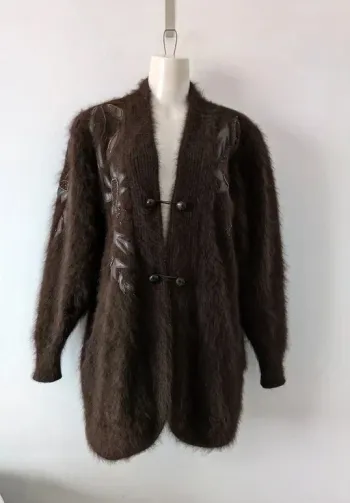 Veste brodé en angora - Vintage - Femme RomanTique - taille M