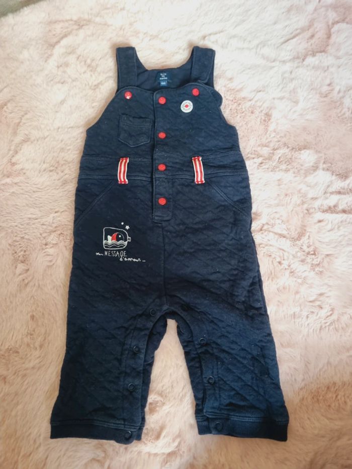 Salopette  - terre de marin - 6mois