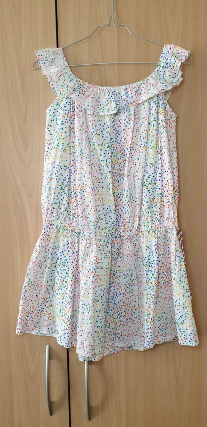 Neuve tres jolie robe multicolor 10/12 ans maison jean Bourget - photo numéro 2