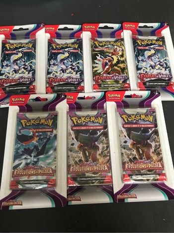 Pokemon lot de 7 booster sous blister