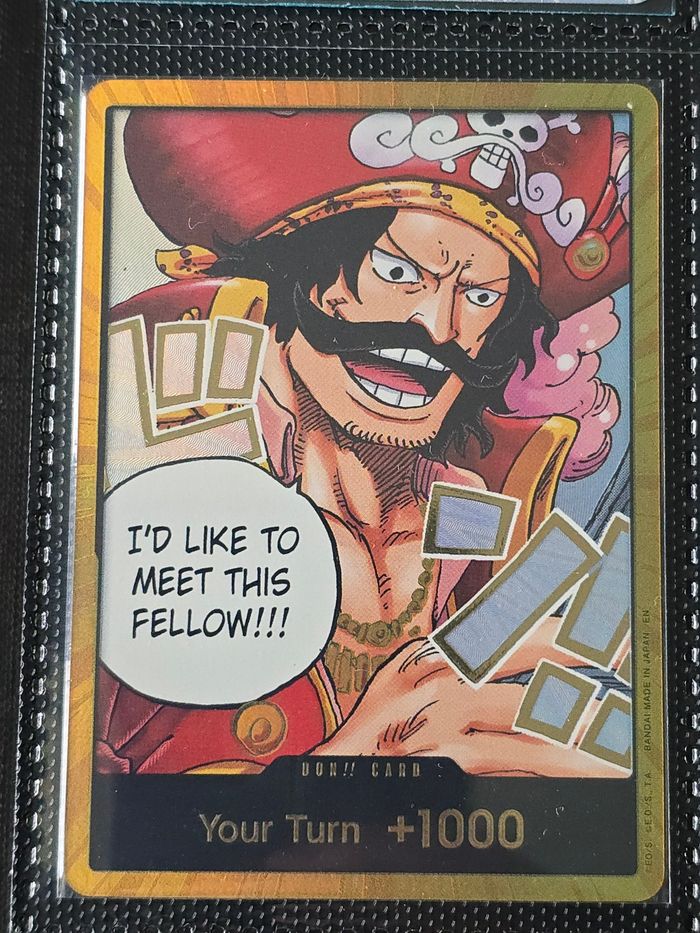 Carte one piece op13 US don gold Roger