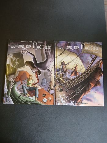 Lot de 2 bd le jour des magiciens 1 et 2,EO