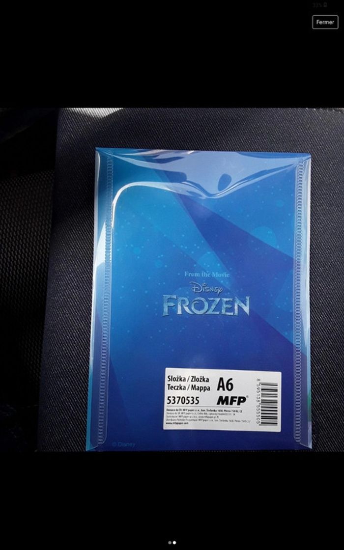 Pochette /enveloppe taille A6 disney - reine des neiges /frozen - photo numéro 2