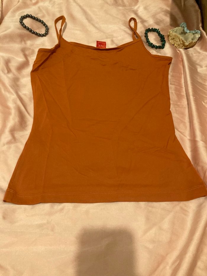 Débardeur TEX 36 – caramel – très bon état - photo numéro 2