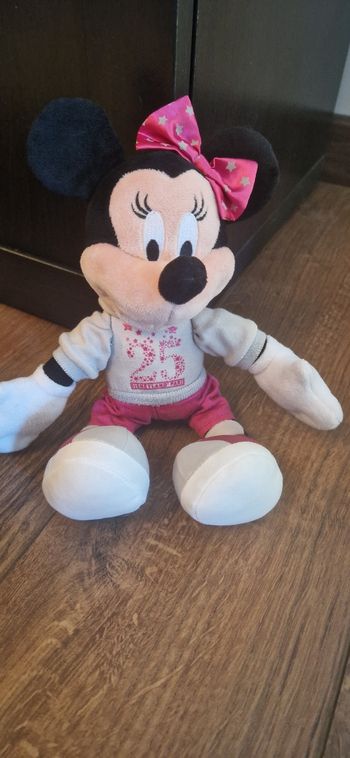 Peluche minnie 25 ème anniversaire disneyland