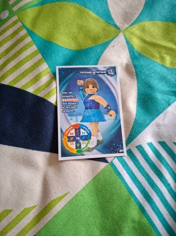 Carte playmobil patinage artistique 80