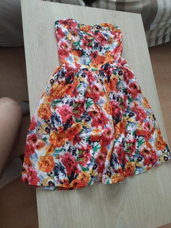 Robe dos nu fleuri cache cache 42