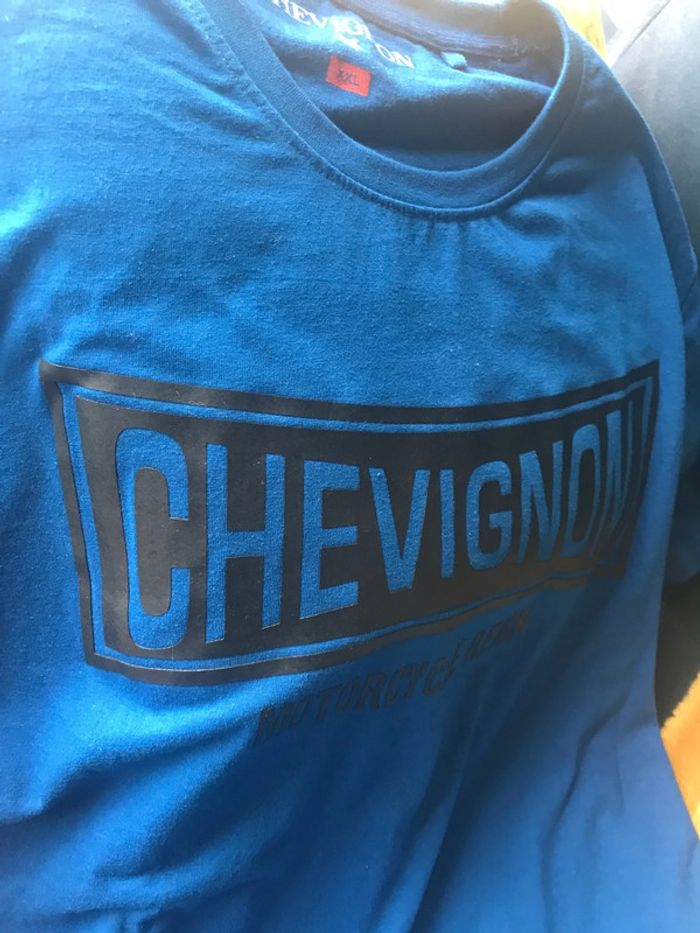 Chevignon t shirt neuf taille XXL couleur bleu - photo numéro 6