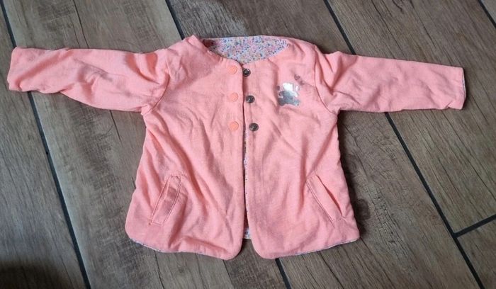 Ensemble d'été corail en 6 mois lulu castagnette - photo numéro 4