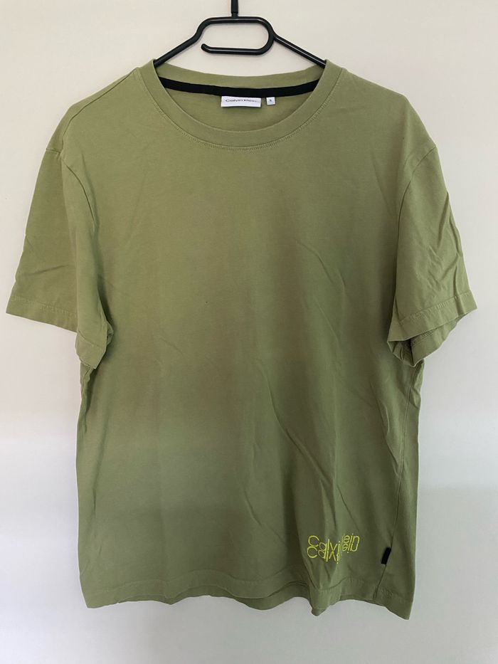 T-shirt Calvin Klein vert taille XL