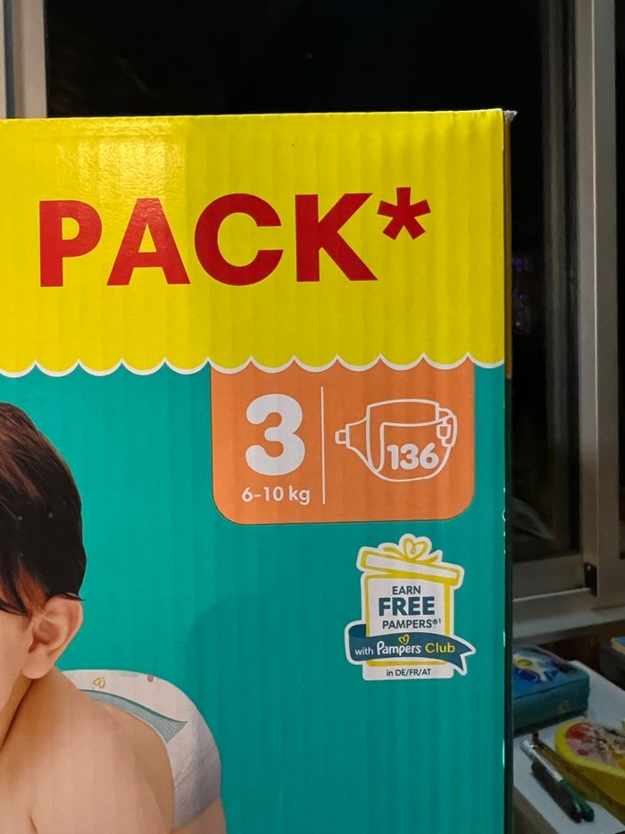 Couche taille 3 Baby Dry Pampers : 272 Couches - photo numéro 2
