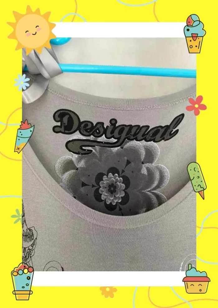 Robe grise Desigual manches courtes - photo numéro 5