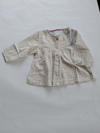 chemise imprimée fille 6 mois okaidi