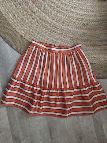 Jupe naf naf rayures satin t 38