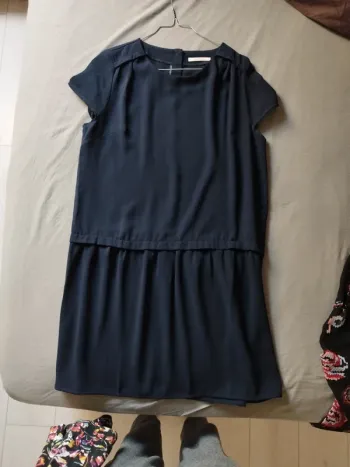 Robe marine camaïeu taille 40