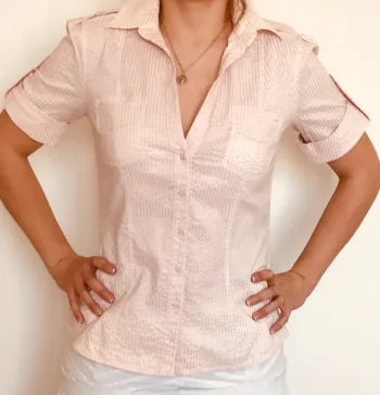#Chemisette rose brillante très chic#