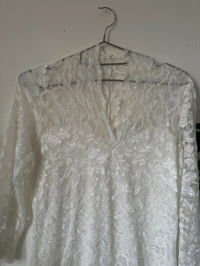 Robe blanche dentelle - photo numéro 2