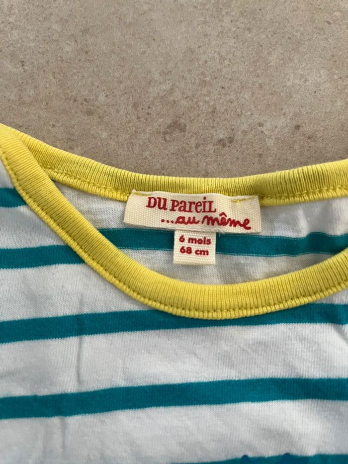 Tee shirt DPAM 6 mois bébé garçon - photo numéro 2