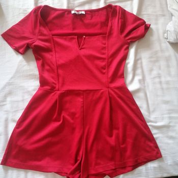 Combishort rouge