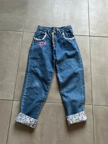 Jean Vintage 12 ans fleurs