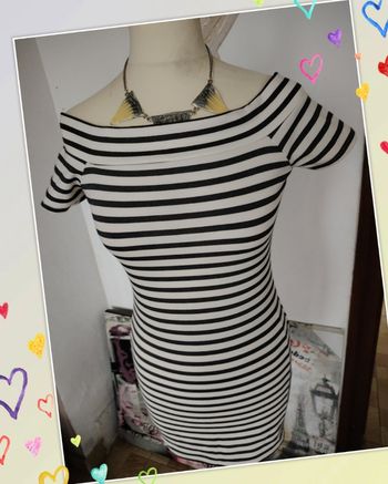 Robe marinière Zara Trafaluc