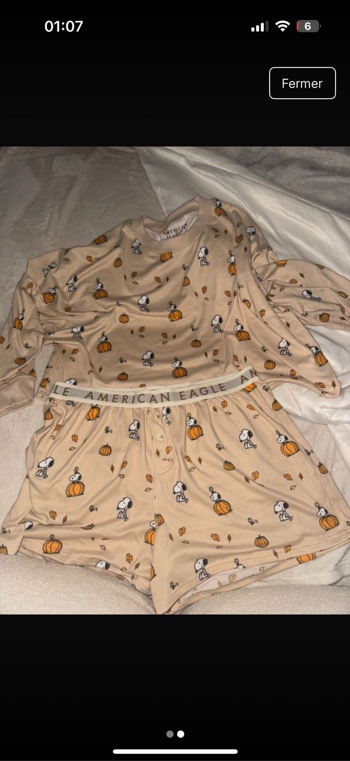 Pyjama american eagle snoopy Halloween