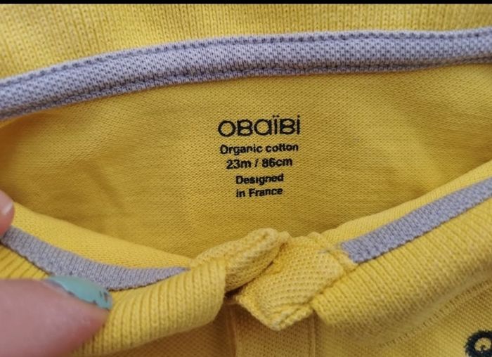 Tee-shirt polo MC 2 ans garcon okaidi - photo numéro 2