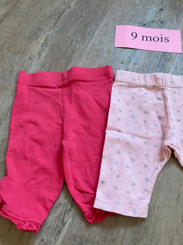Lot 3 leggings court 6 mois - photo numéro 2