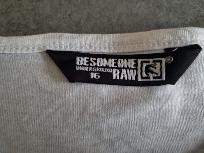 T-shirt à manches courtes style basket - blanc et violet - 16 ans - Besomeone - photo numéro 2