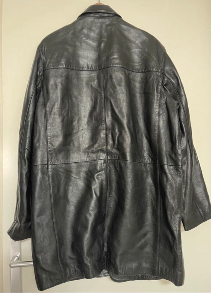 Veste en véritable cuir noir taille XL - photo numéro 5