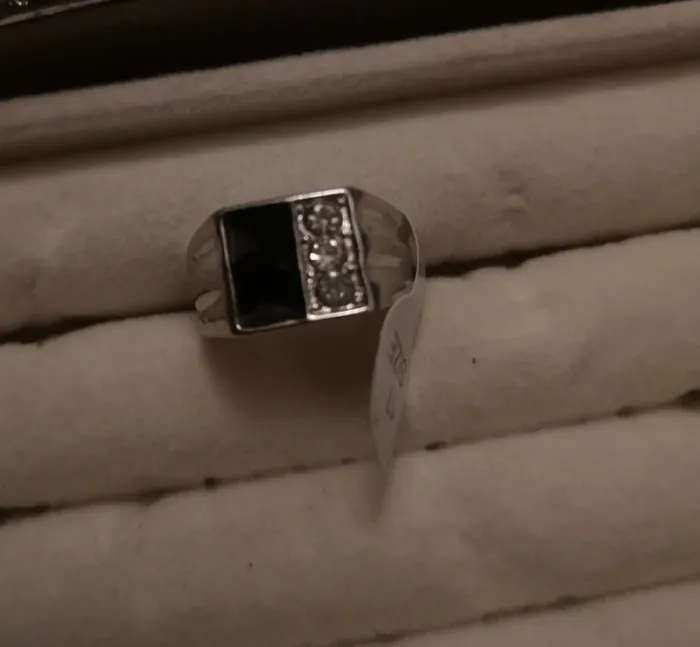 Bague chevalière homme argenter taille 17