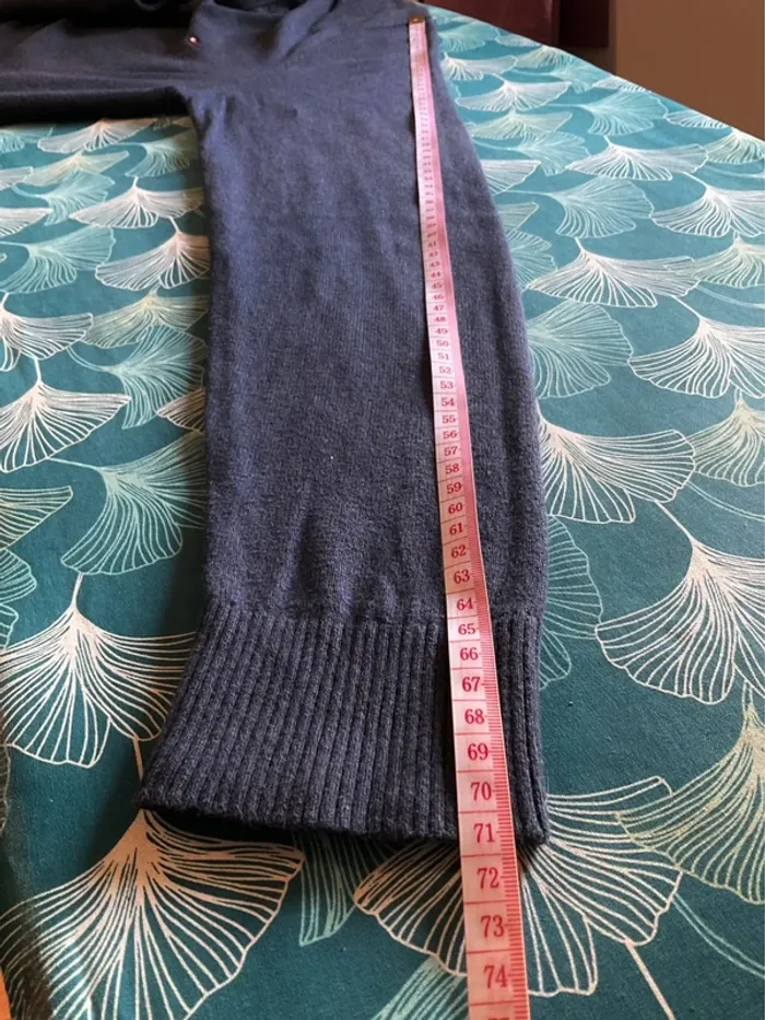 Pull col en V bleu marine pour homme Tommy Hilfiger taille M 471 - photo numéro 7