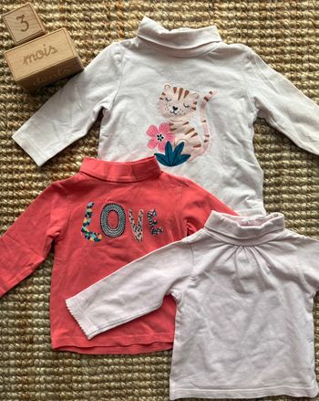 Lot tee shirt DPAM 3mois / 60cm