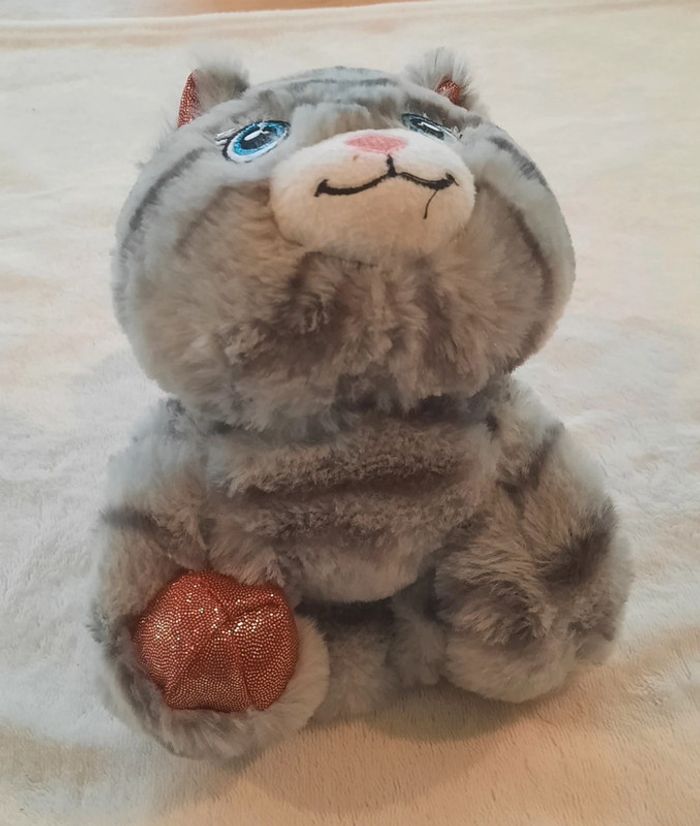 Peluche chats qui s'agrippe - photo numéro 9