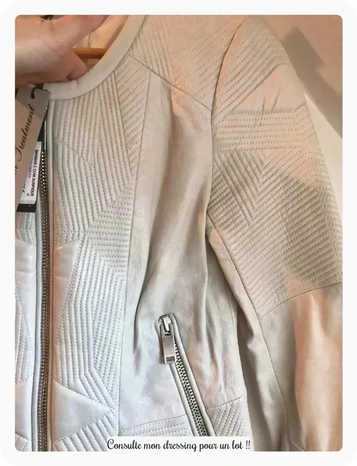 Veste cuir ikks avec étiquette - photo numéro 3
