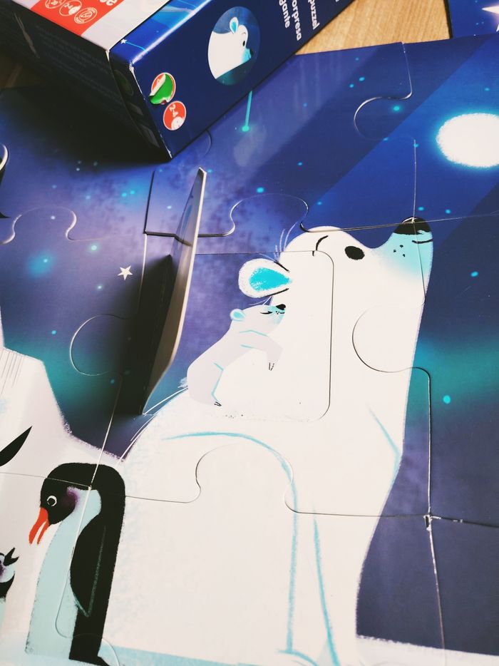 🐻‍❄️Puzzle surprise Les animaux sur la banquise marque Janod - photo numéro 3
