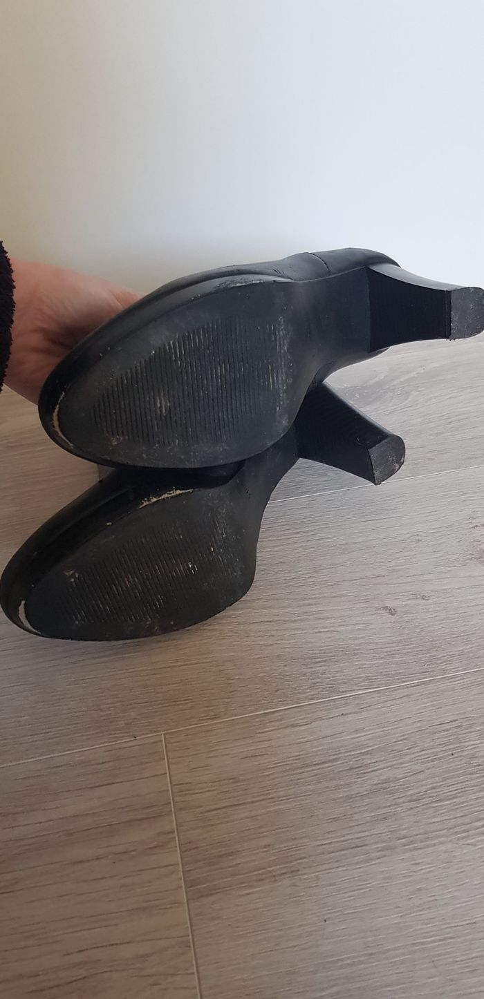 Bottines à talons en cuire - photo numéro 5