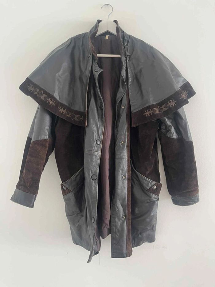 Blouson / Manteau en cuir mixte - photo numéro 2