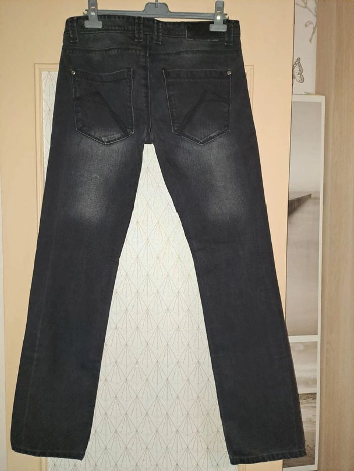 Pantalon noir délavé comme neuf carnet de vol homme - photo numéro 11