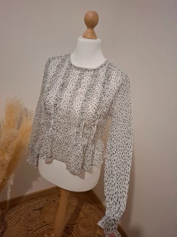 Blouse blanche transparente Tally Weijl taille M 38