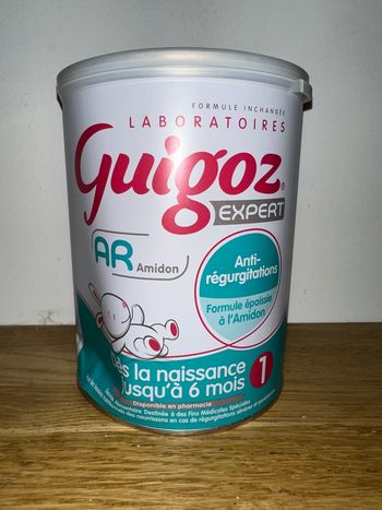 Lait infantile 1er âge Guigoz AR Amidon