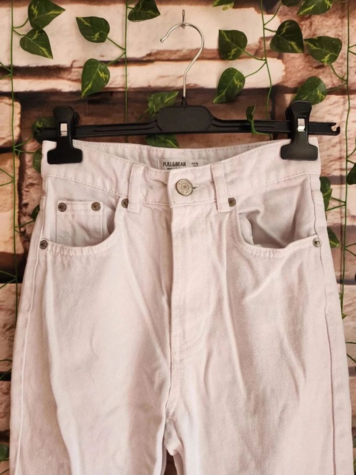 🌸Jeans Droit Blanc Pull&Bear Taille 32 🌸 - photo numéro 3