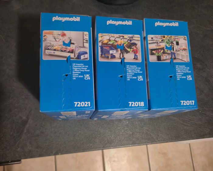 Lot de 3 playmobil Carrefour neufs fleuriste Comptoir frais primeur - photo numéro 3